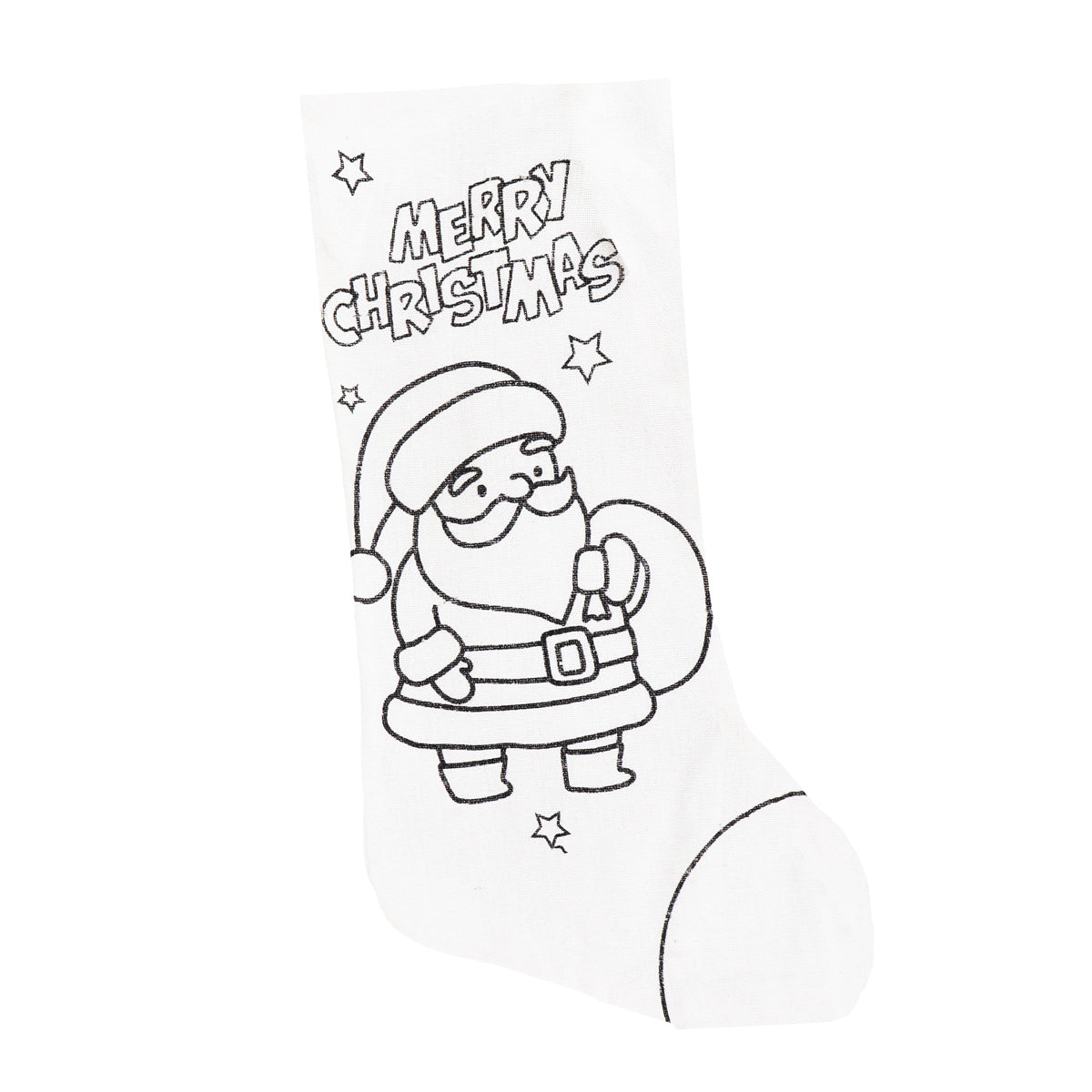 Bota Navideña para Pintar, Santa Claus