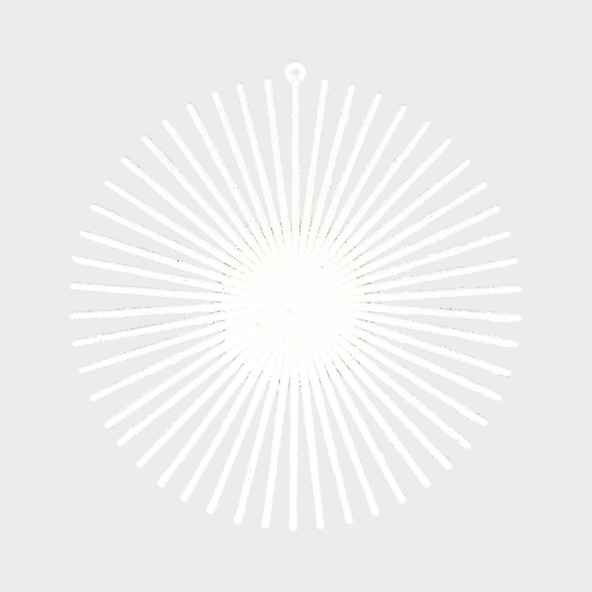 Ornamento con Glitter color Blanco