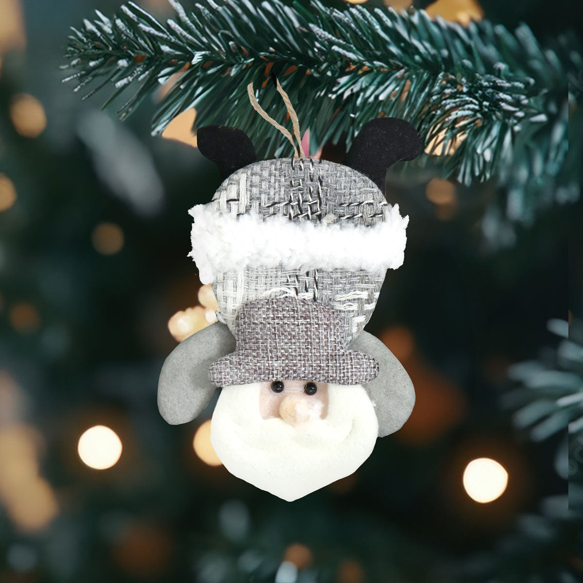 Ornamento Navideño en Forma de Santa Acostado