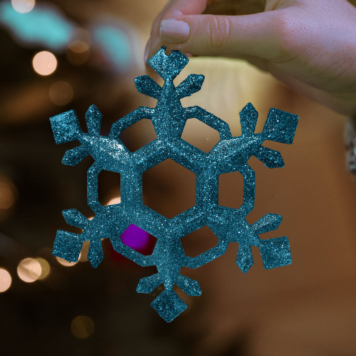 Ornamentos en Forma de Copos de Nieve