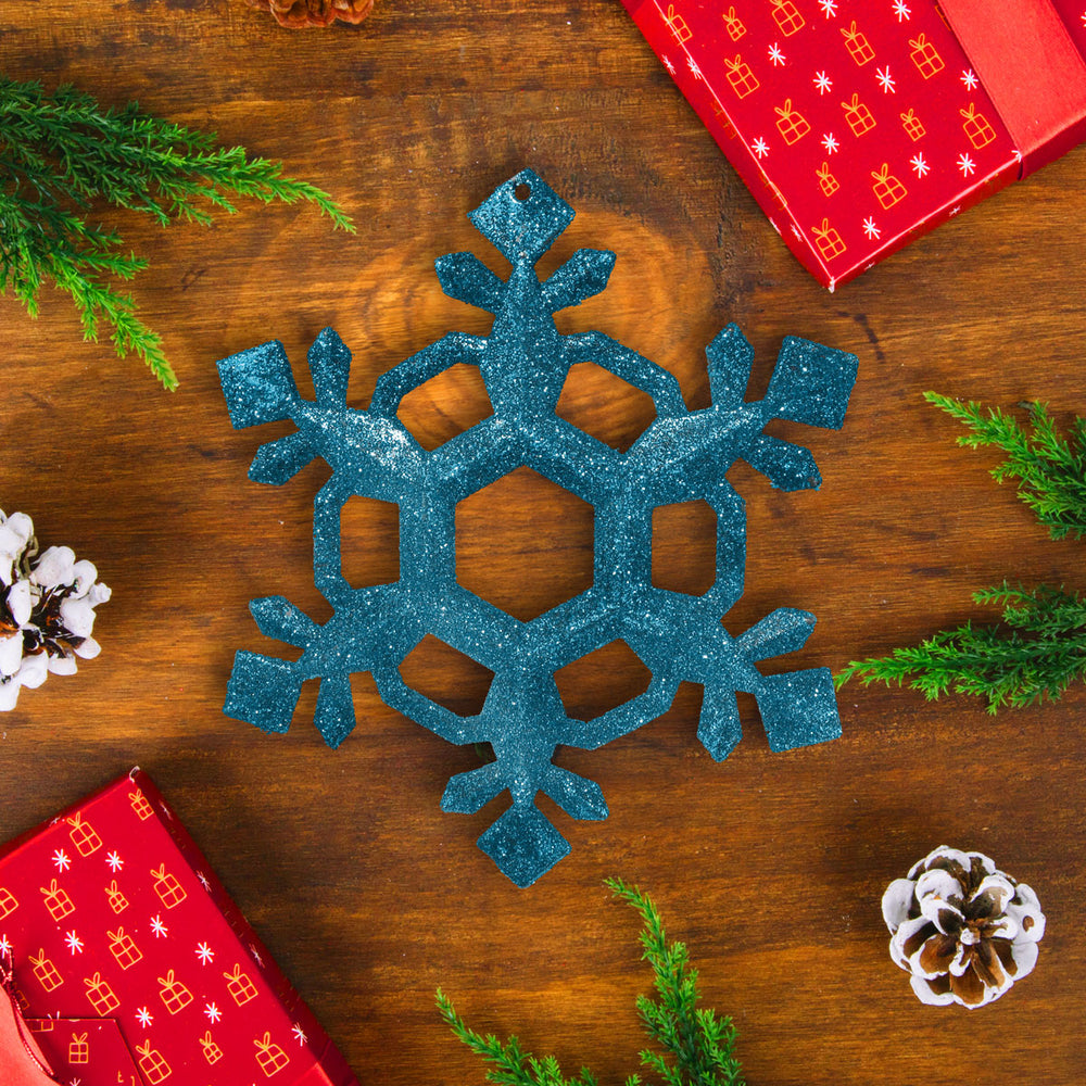 Ornamentos en Forma de Copos de Nieve