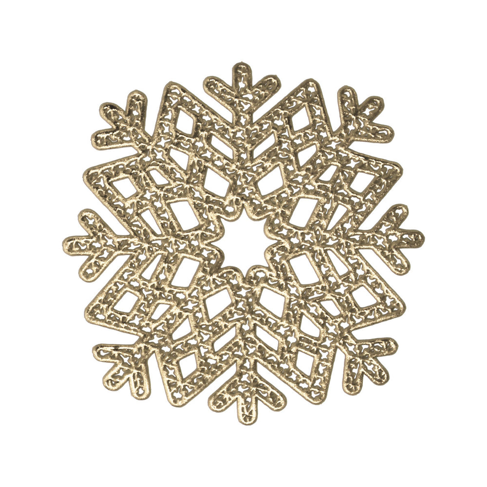 Portavasos Navideño, Copo de Nieve, 2 pzas