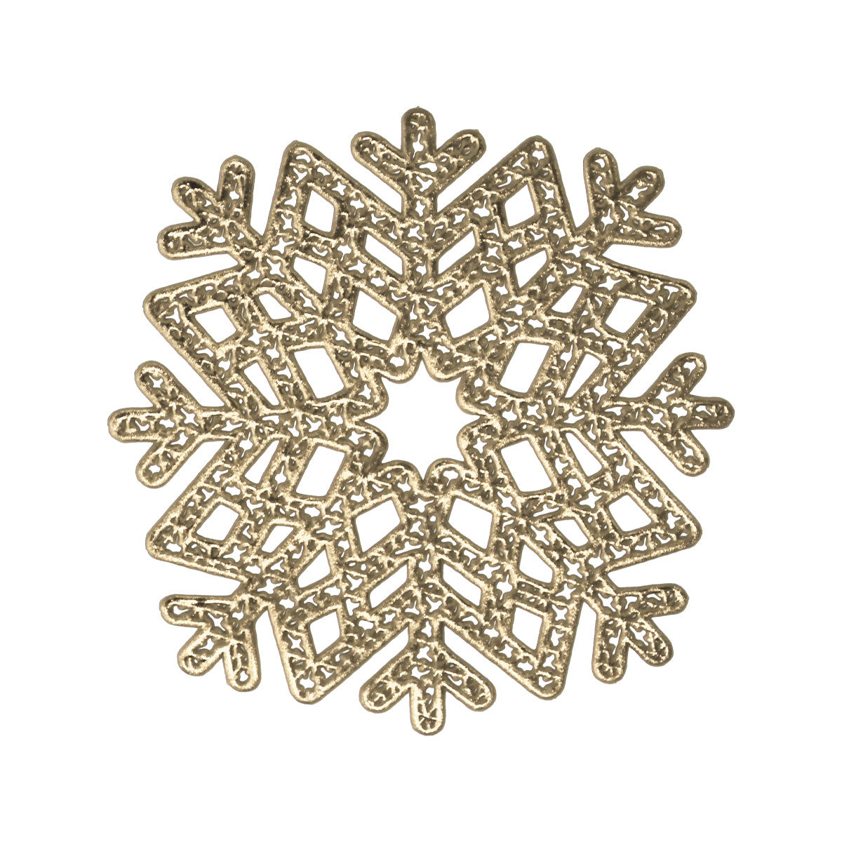 Portavasos Navideño, Copo de Nieve, 2 pzas