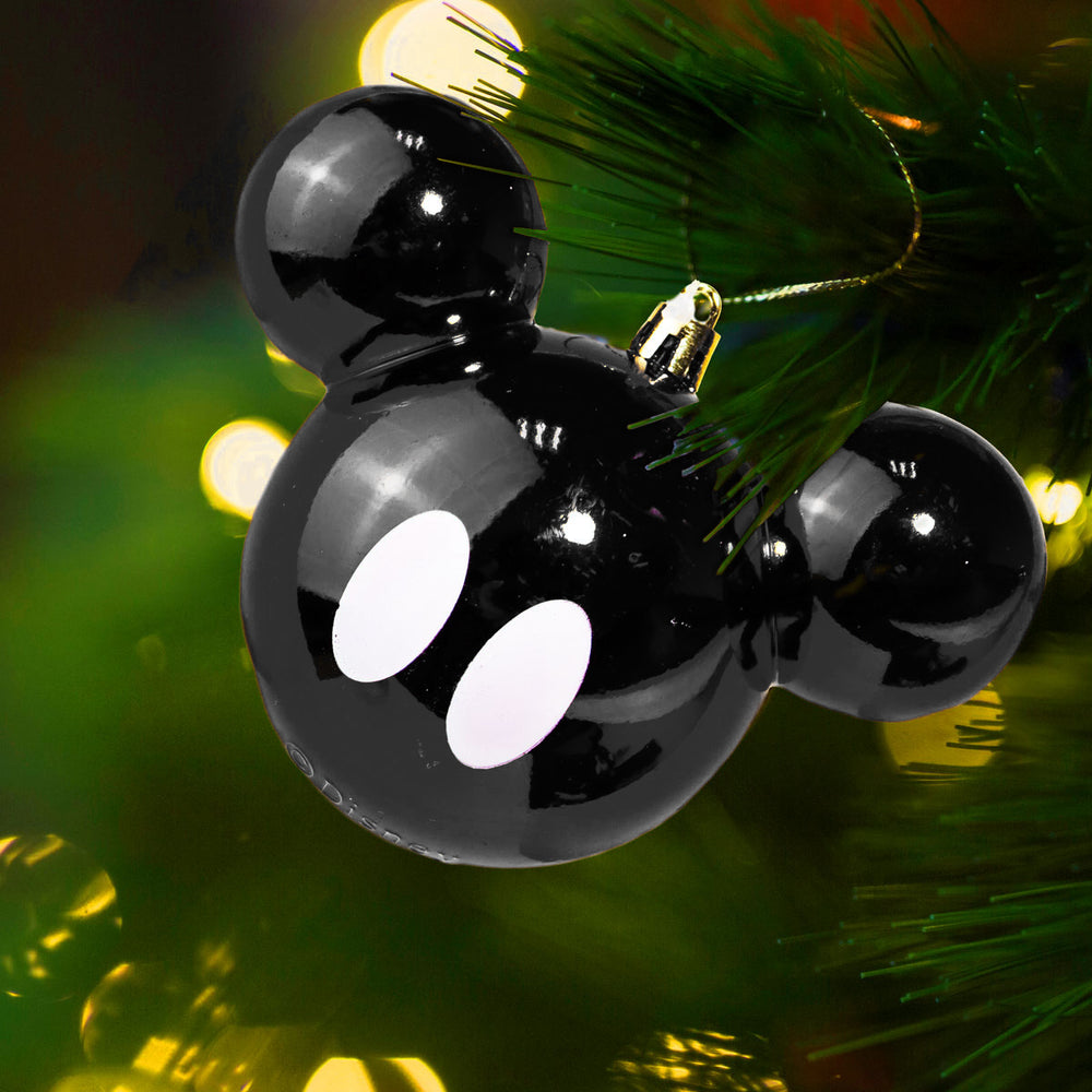 Esfera Navideña Brillante en Forma de Mickey Mouse