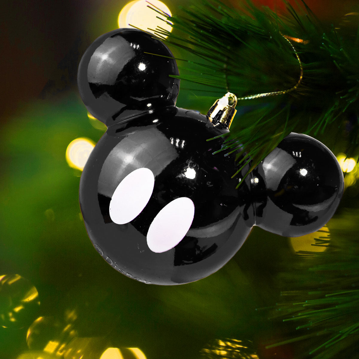 Esfera Navideña Brillante en Forma de Mickey Mouse