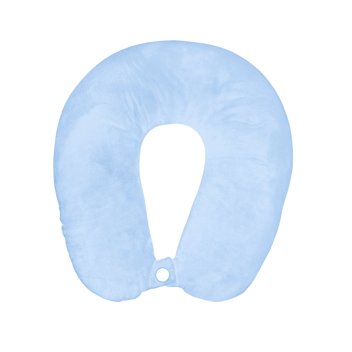 Almohada de Viaje Aterciopelada, Color Azul