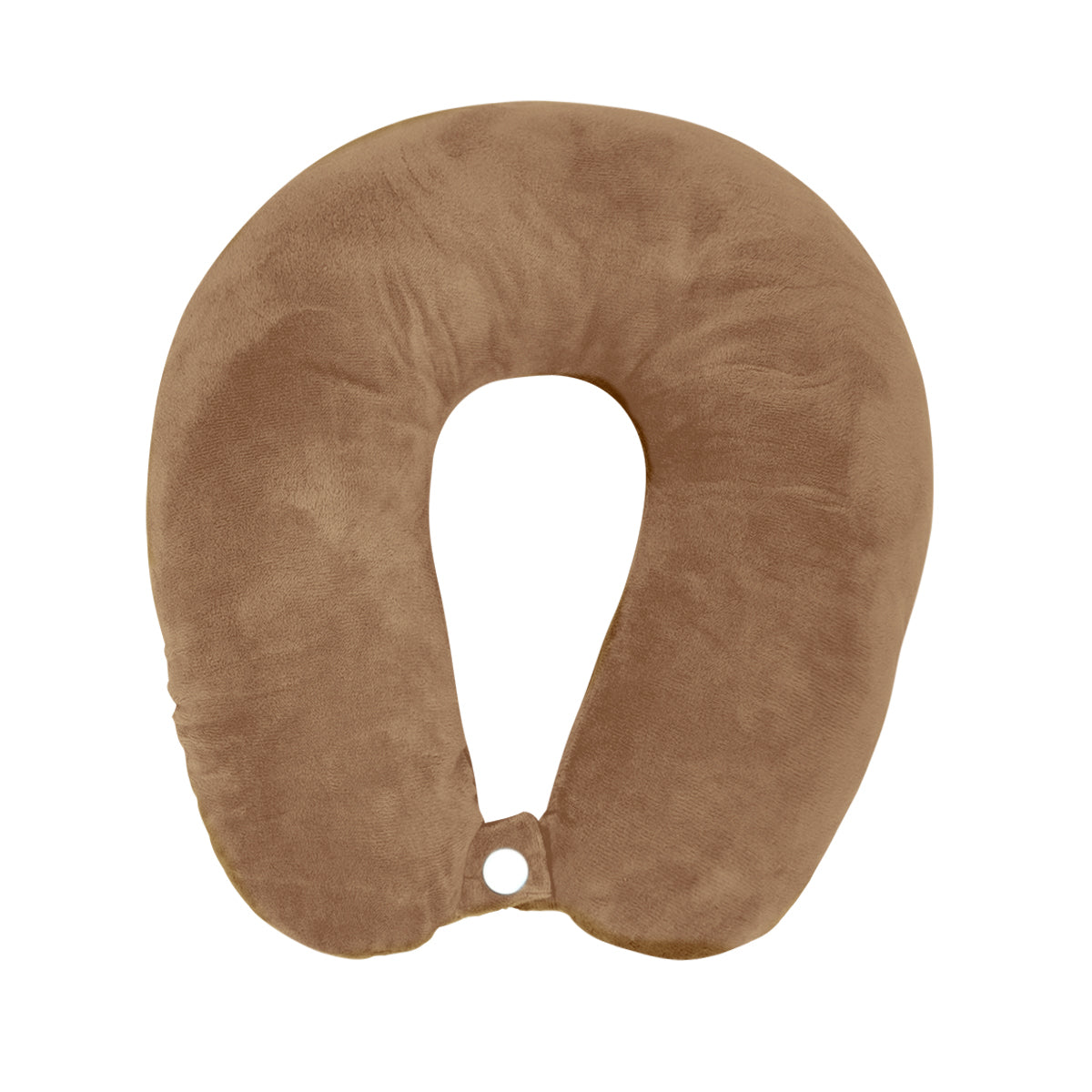 Almohada de Viaje Ergonómica, Color Café Claro