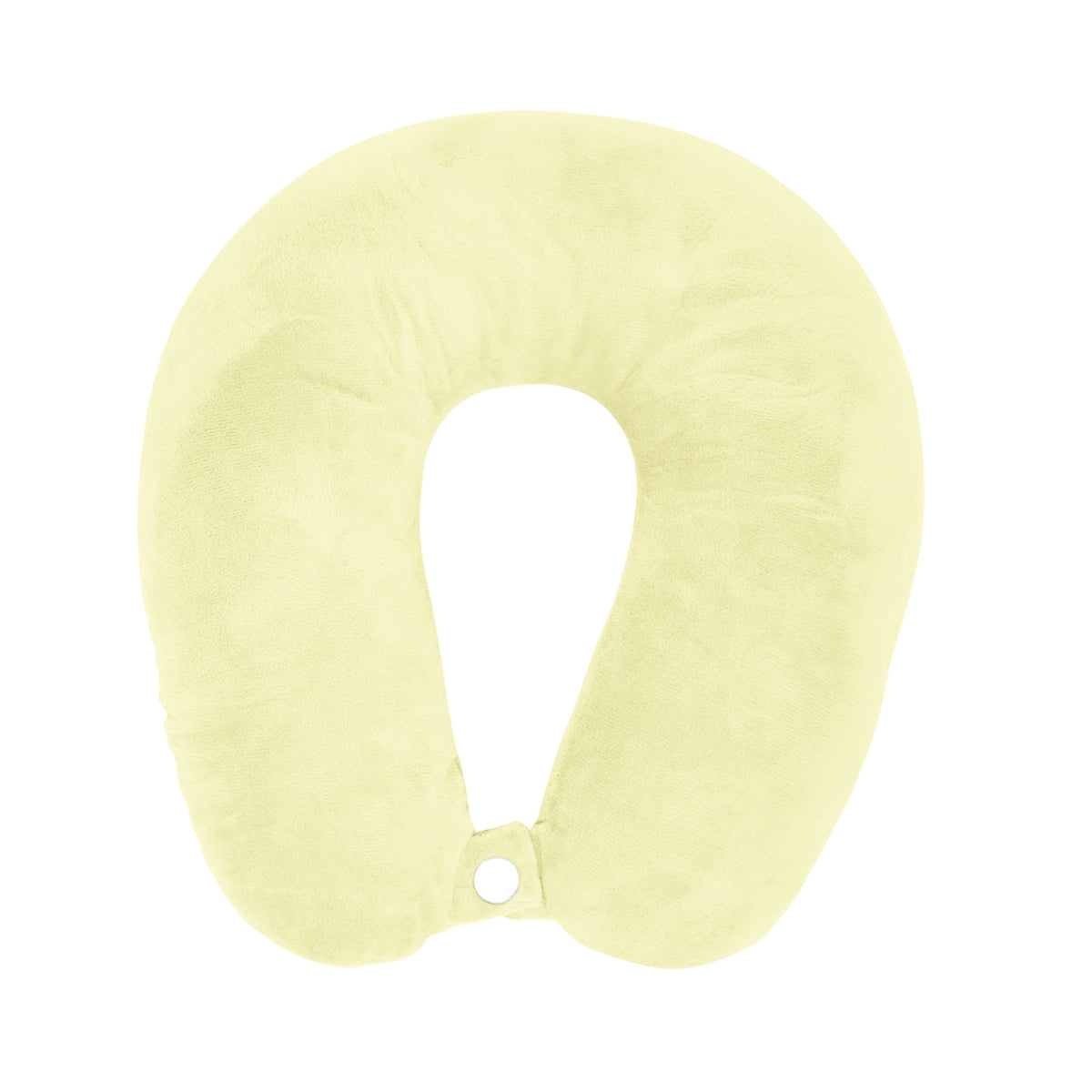 Almohada de Viaje Ergonómica, Color Amarillo Claro