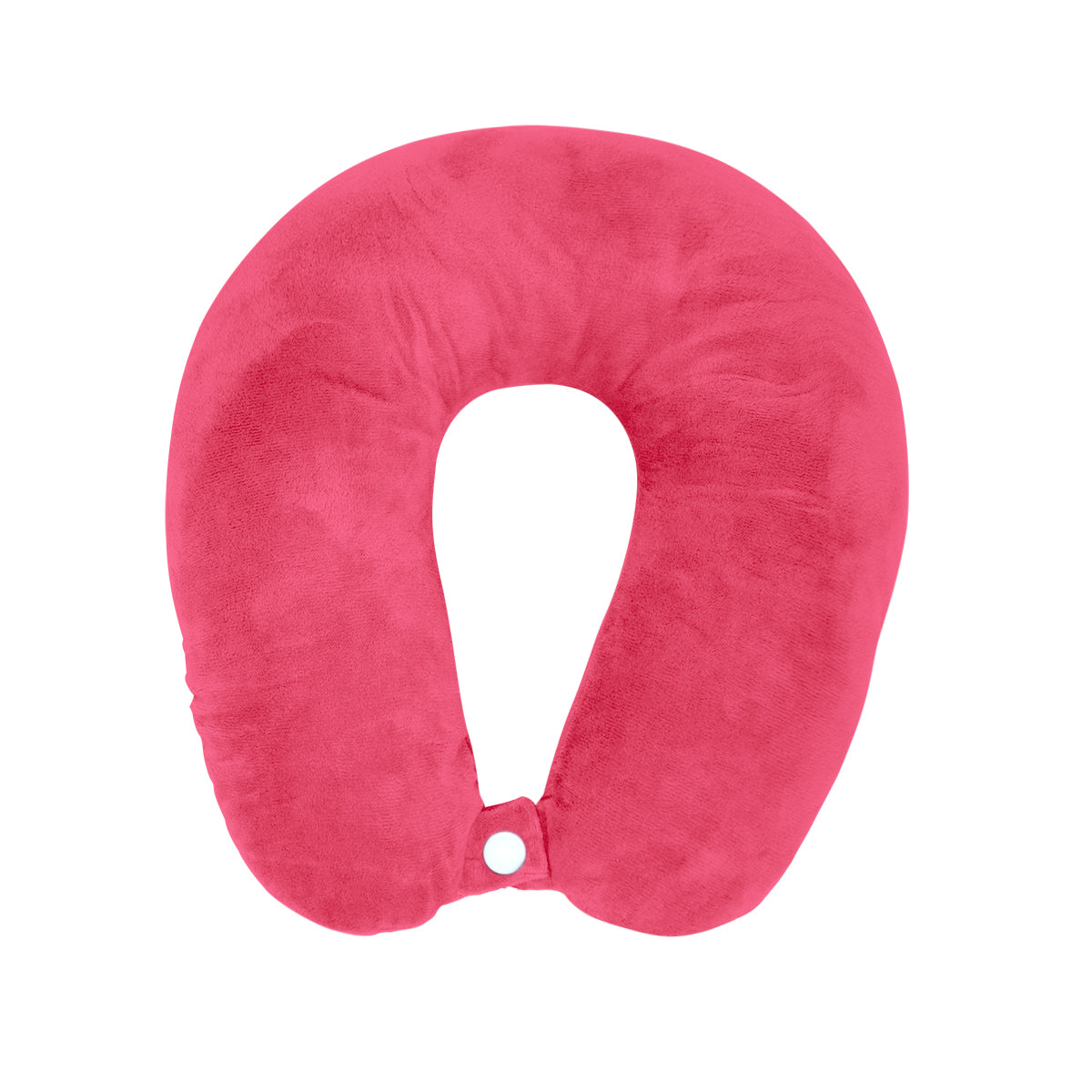 Almohada de Viaje Aterciopelada, Color Rosa