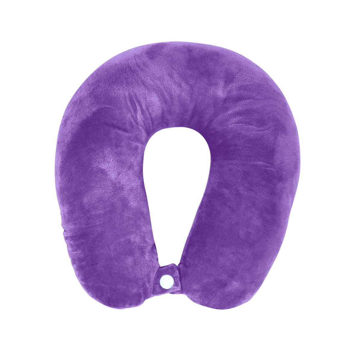 Almohada de Viaje Aterciopelada, Color Morado