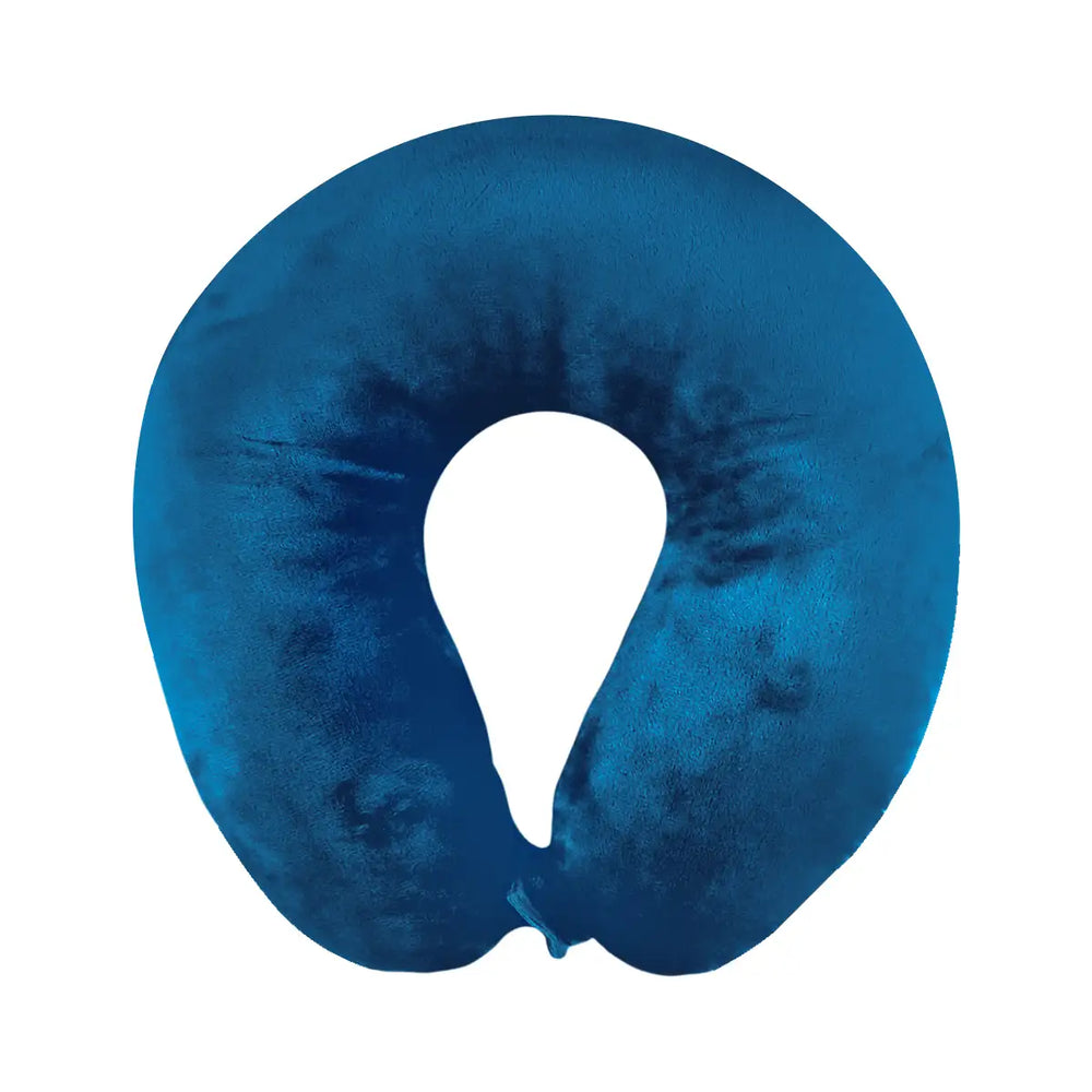Almohada de Viaje Ergonómica, Color Azul Petróleo