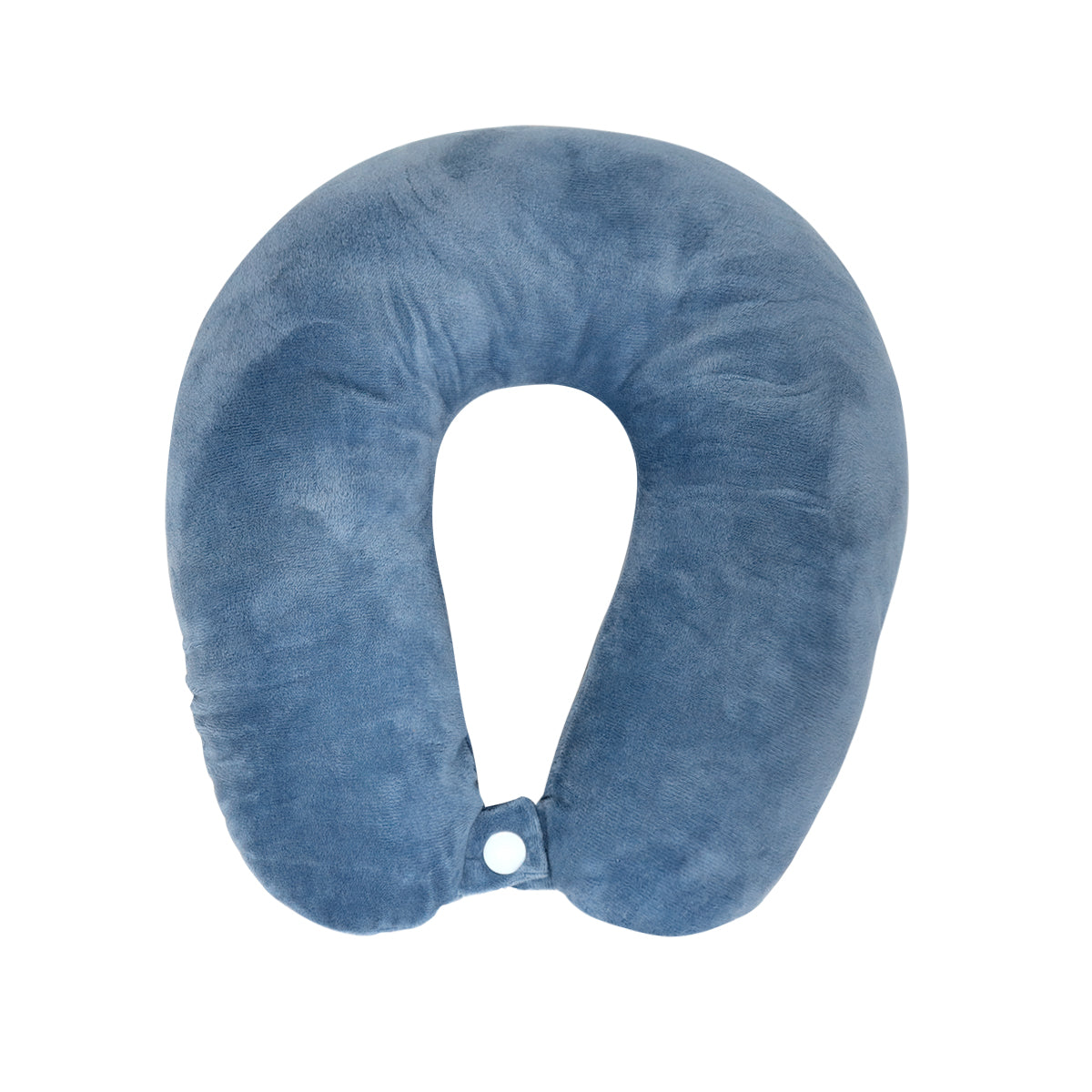 Almohada de Viaje Aterciopelada, Color Gris