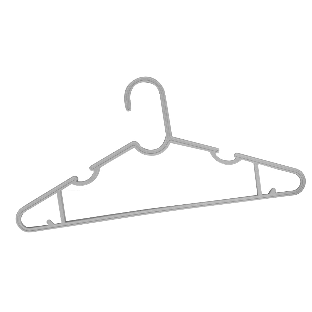 Gancho de Plástico color Gris, 7pzas