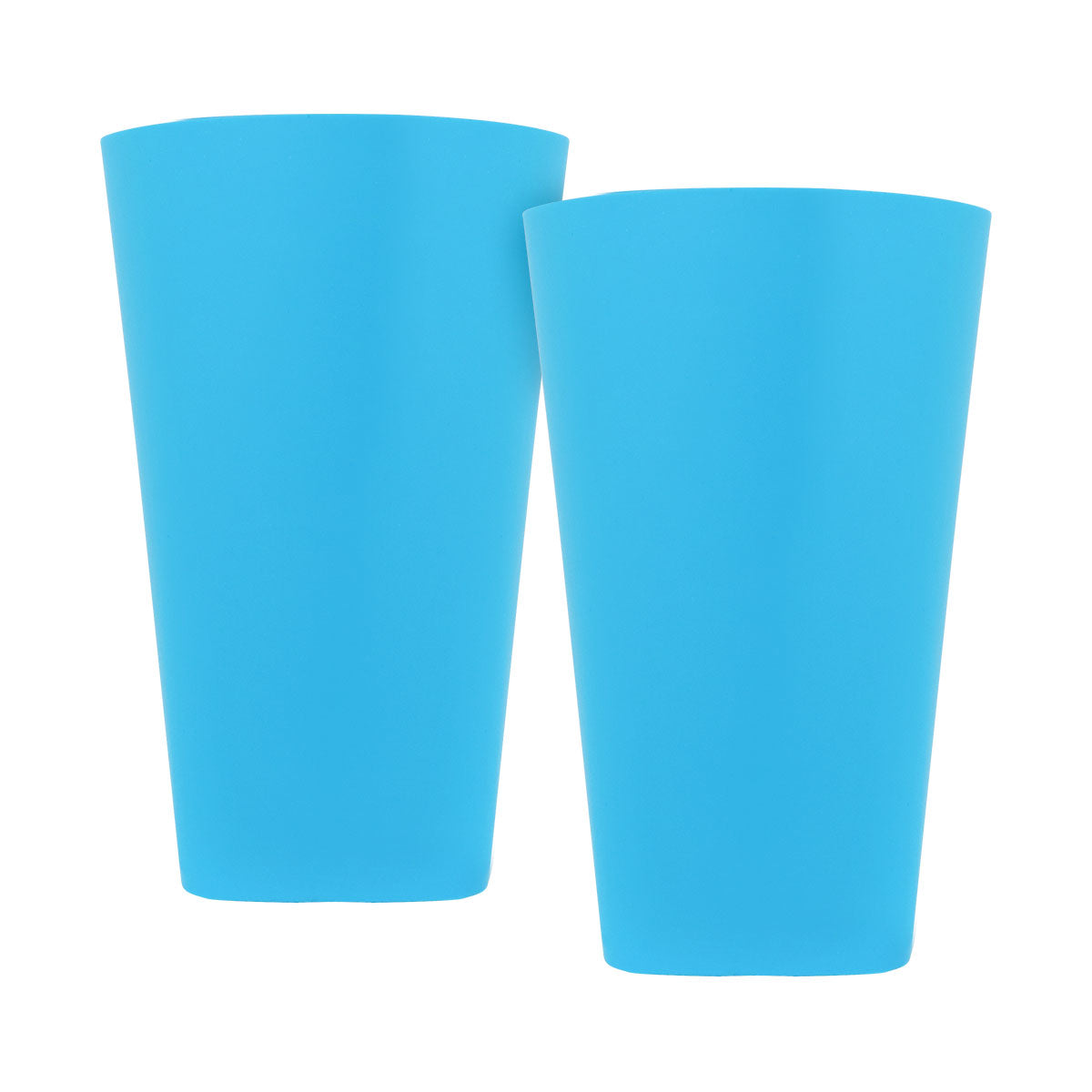 Set de 2 Vasos de Plástico, Color Azul