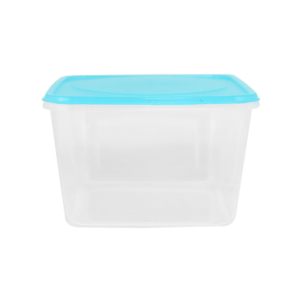 Contenedor Rectangular de Plástico color Azul para Alimentos, 800ml