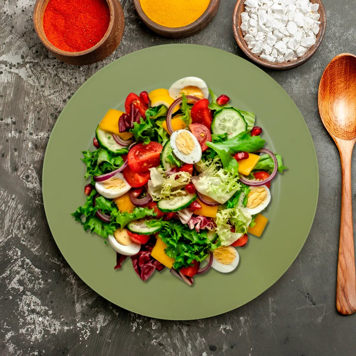 Plato Trinche de Plástico, Color Verde