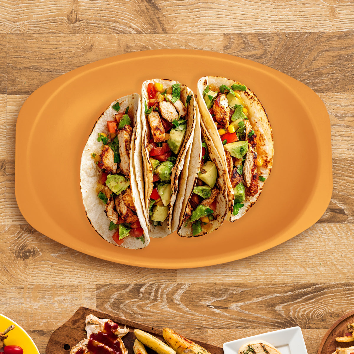 Plato Ovalado de Plástico