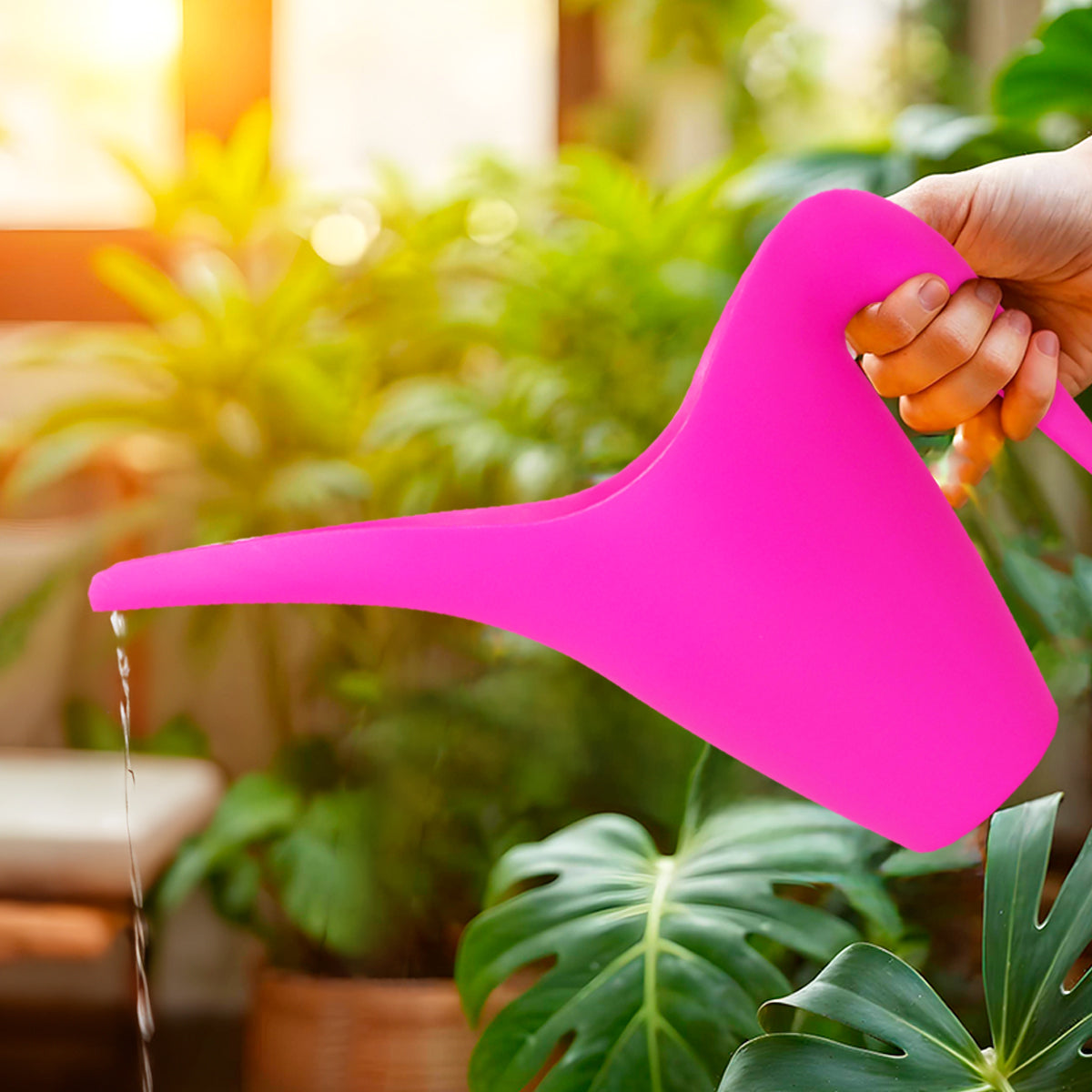 Regadera para Plantas, Color Rosa, 1.8 l