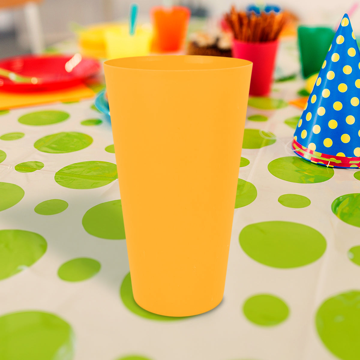 Vaso de Plástico, Color Amarillo, 850 ml