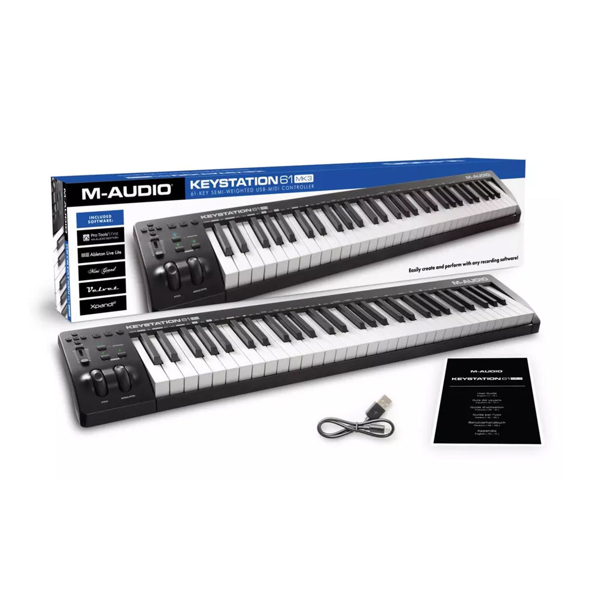 Teclado MIDI M-Audio Keystation 61 MK3 (Reacondicionado)