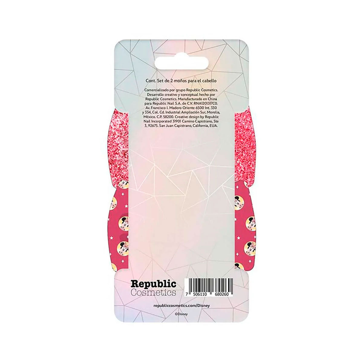 Set de 2 Moños para el Cabello "Minnie" color Rosa, Edición Disney 100