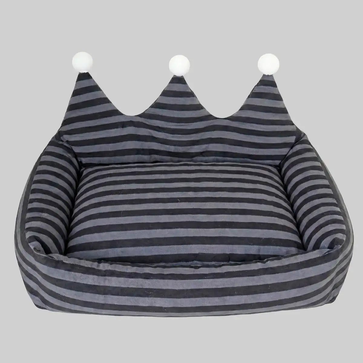 Cama para Mascota en Forma de Corona, Rayas