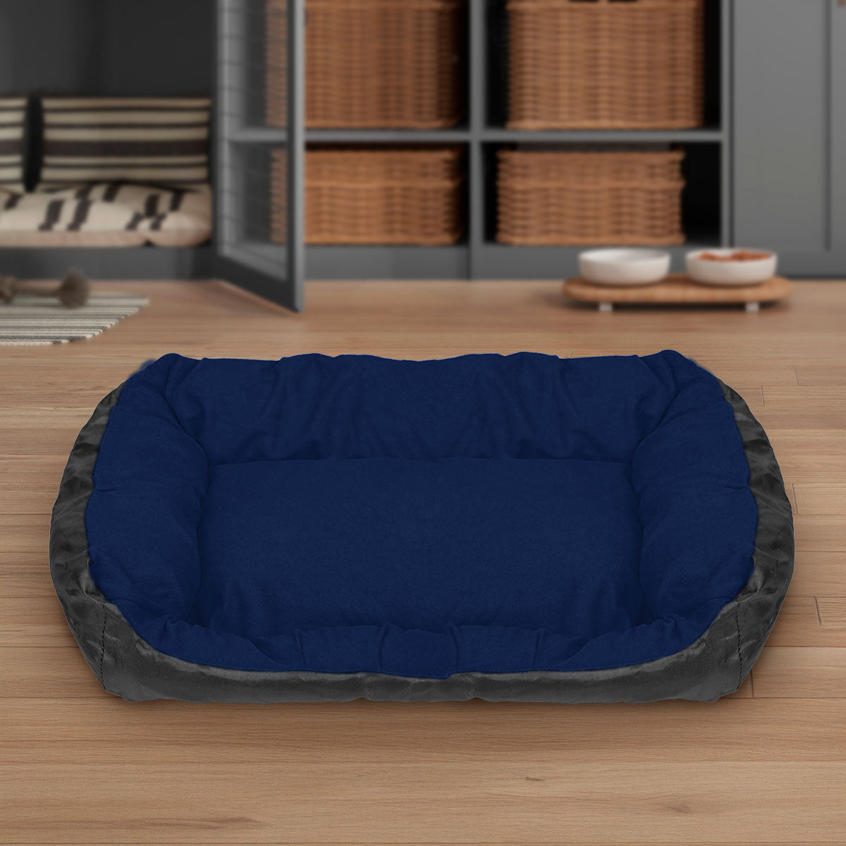 Cama para Mascota, 43x32 cm, Color Azul