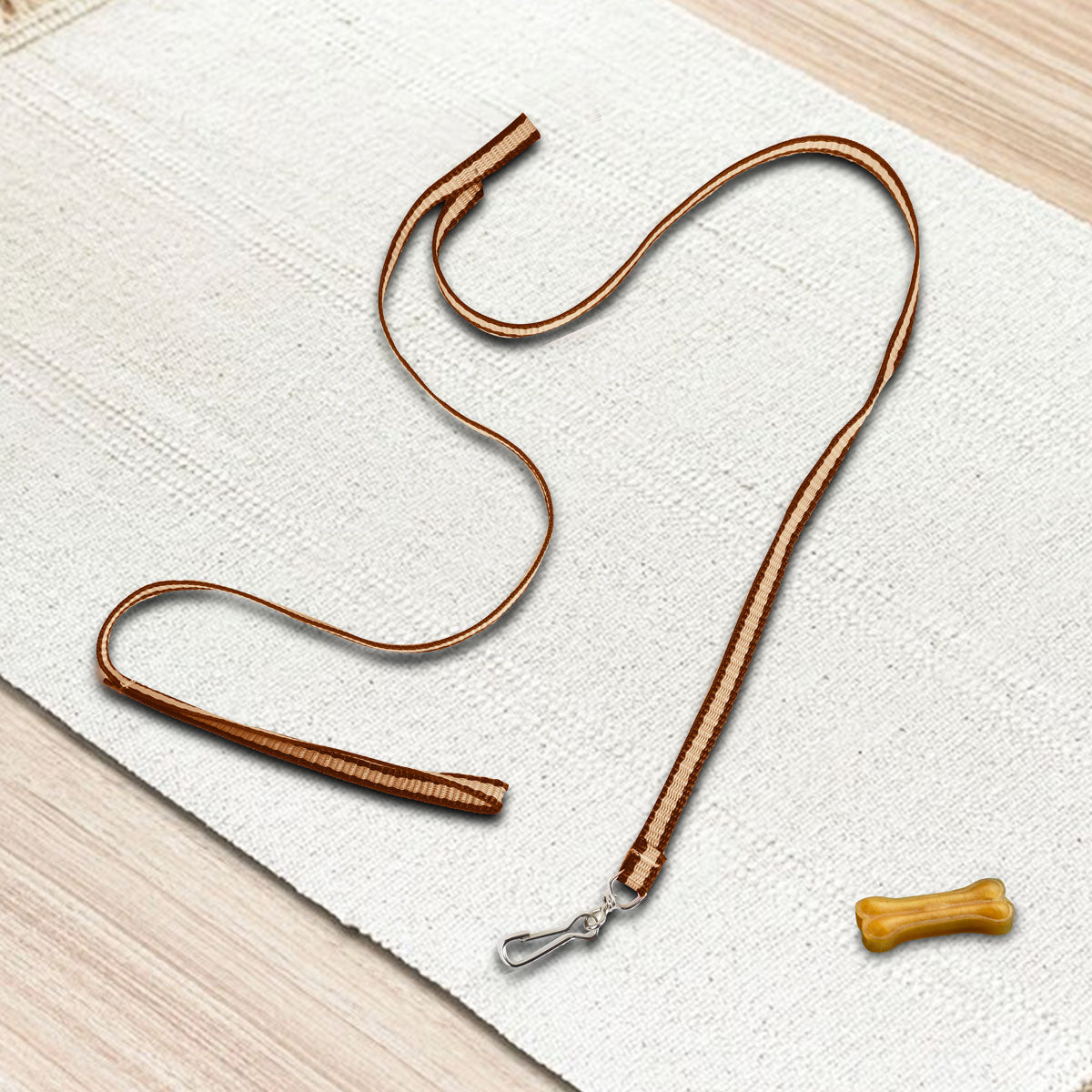 Correa Clásica Color Café para Mascota