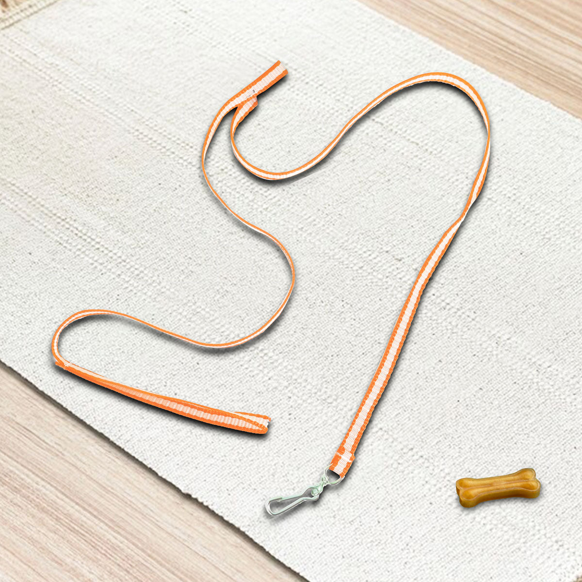 Correa Clásica Color Naranja para Mascota