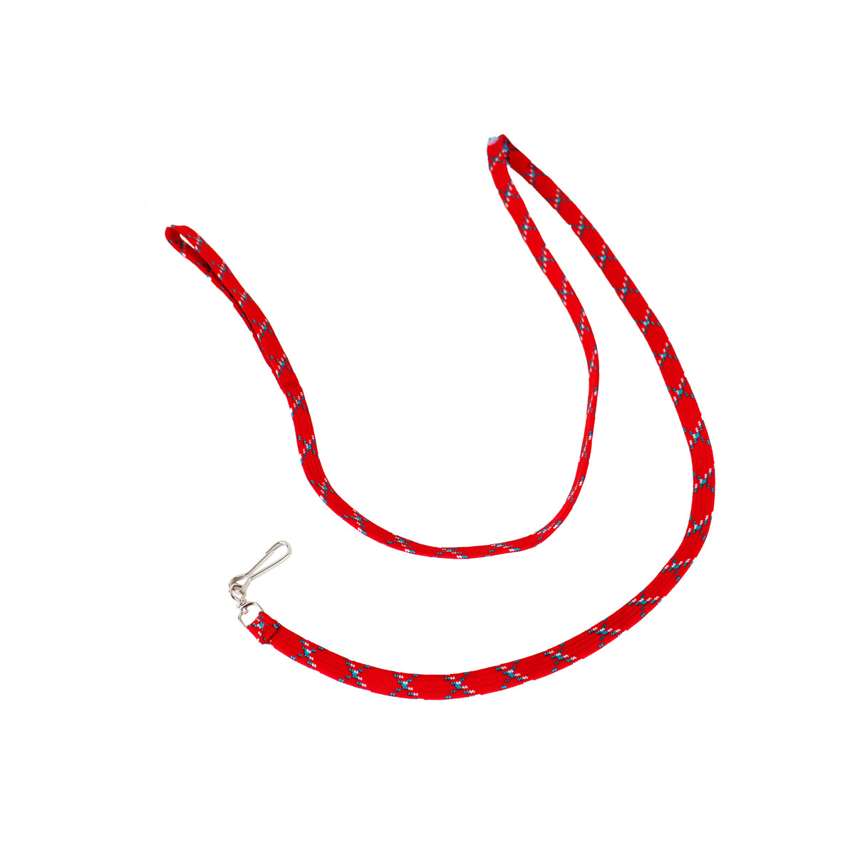 Correa para Mascota Doble Tejido, Color Rojo con Blanco