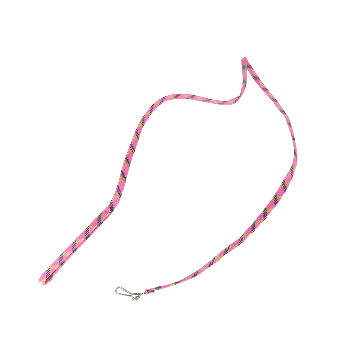 Correa para Mascota Doble Tejido, Color Rosa y Amarillo