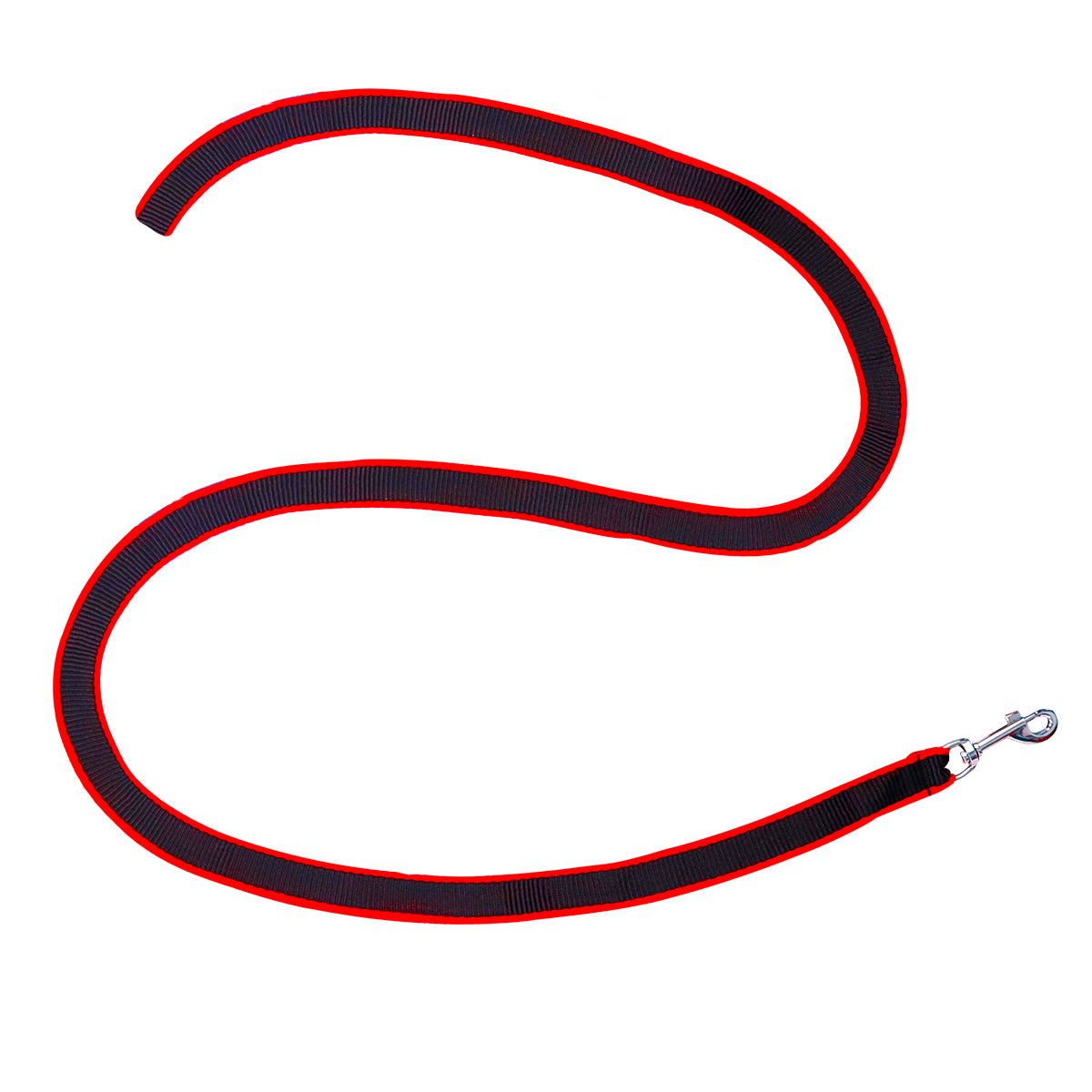 Correa Básica para Mascota, Color Negro y Rojo