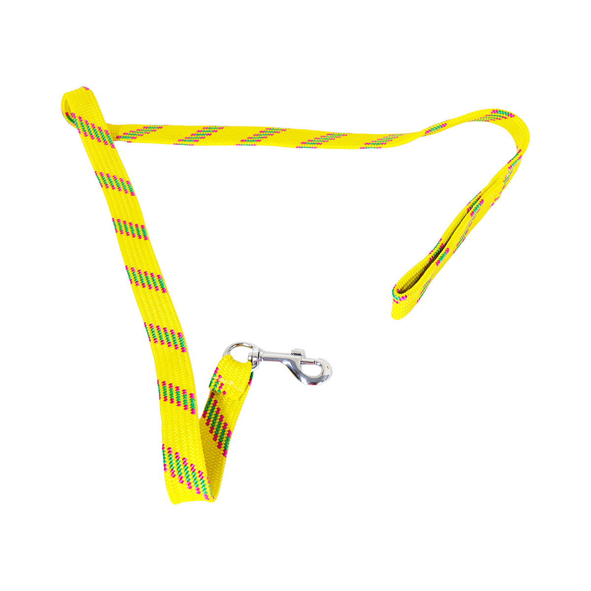 Correa Doble Tejido para Mascota, Color Amarillo