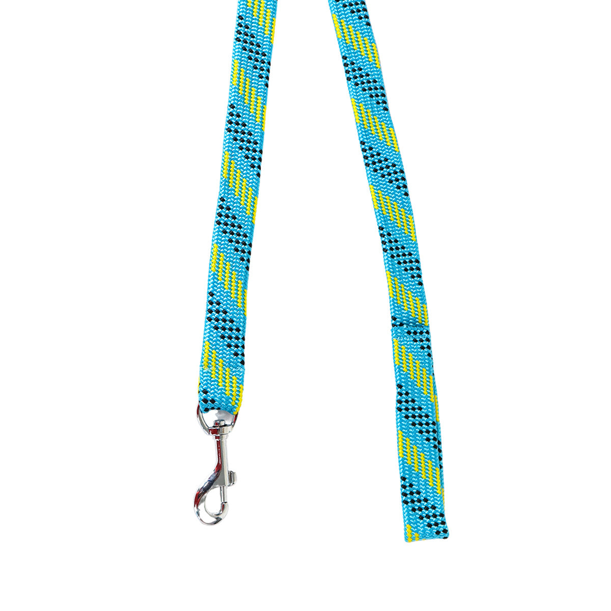 Correa Doble Tejido para Mascota, Color Verde y Azul