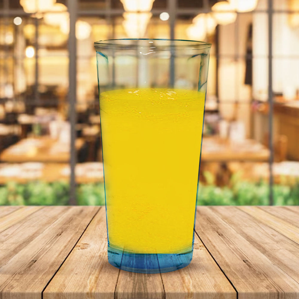 Vaso Cristal Transparente, Color Azul, Libbey, 318 ml