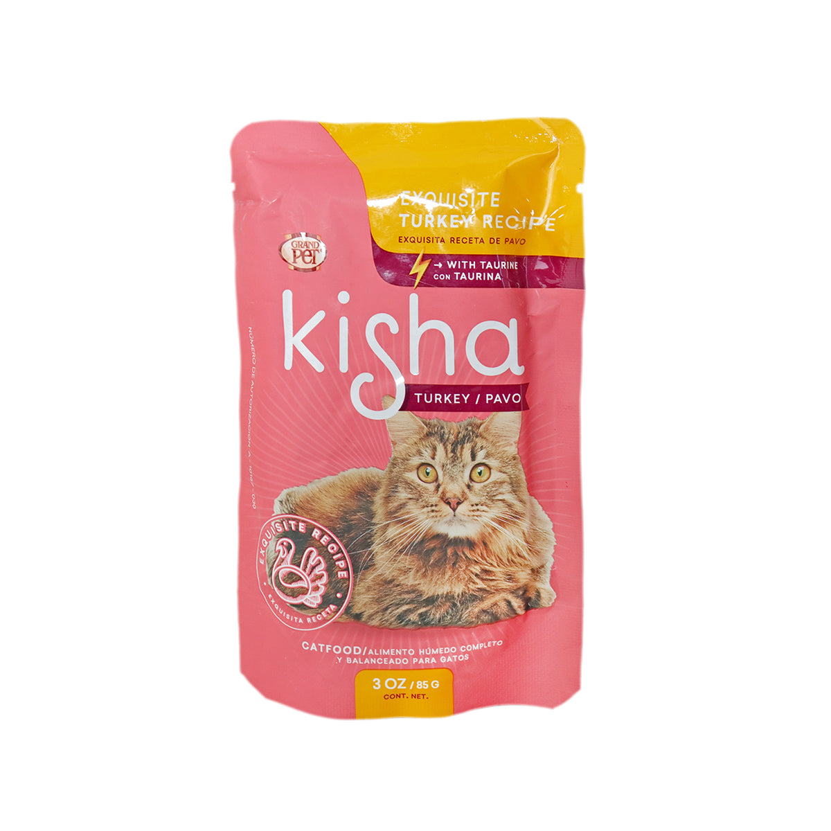 Kisha, Alimento Húmedo para Gatos Pavo 85 Gr.