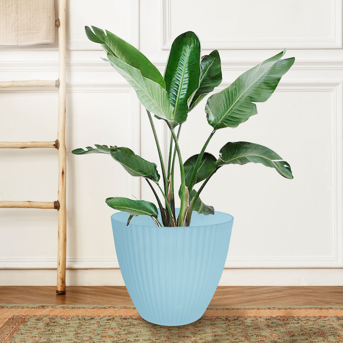 Maceta de Plástico color Azul, 17x14cm