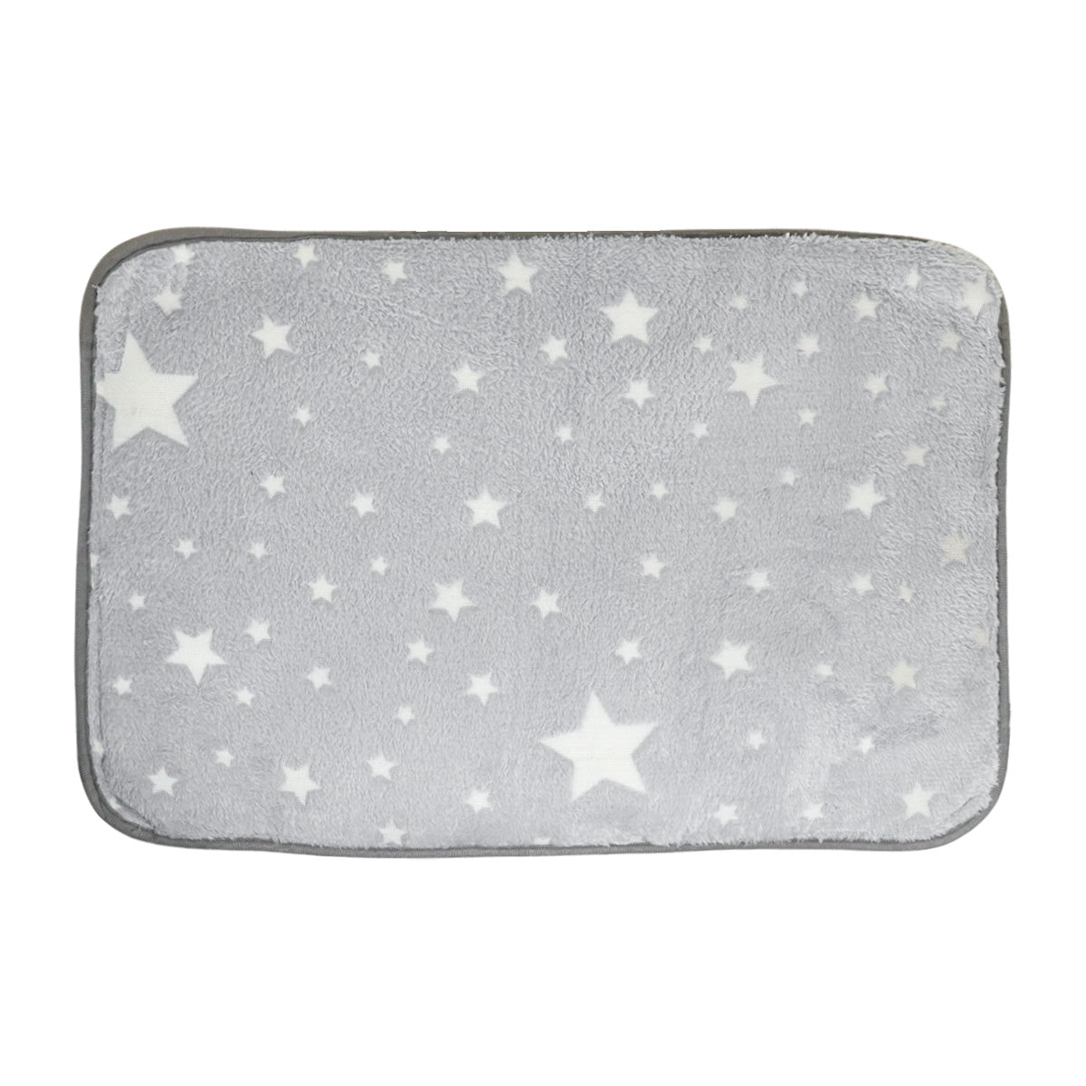 Tapete de Estrellas Suave color Gris, 40x59cm