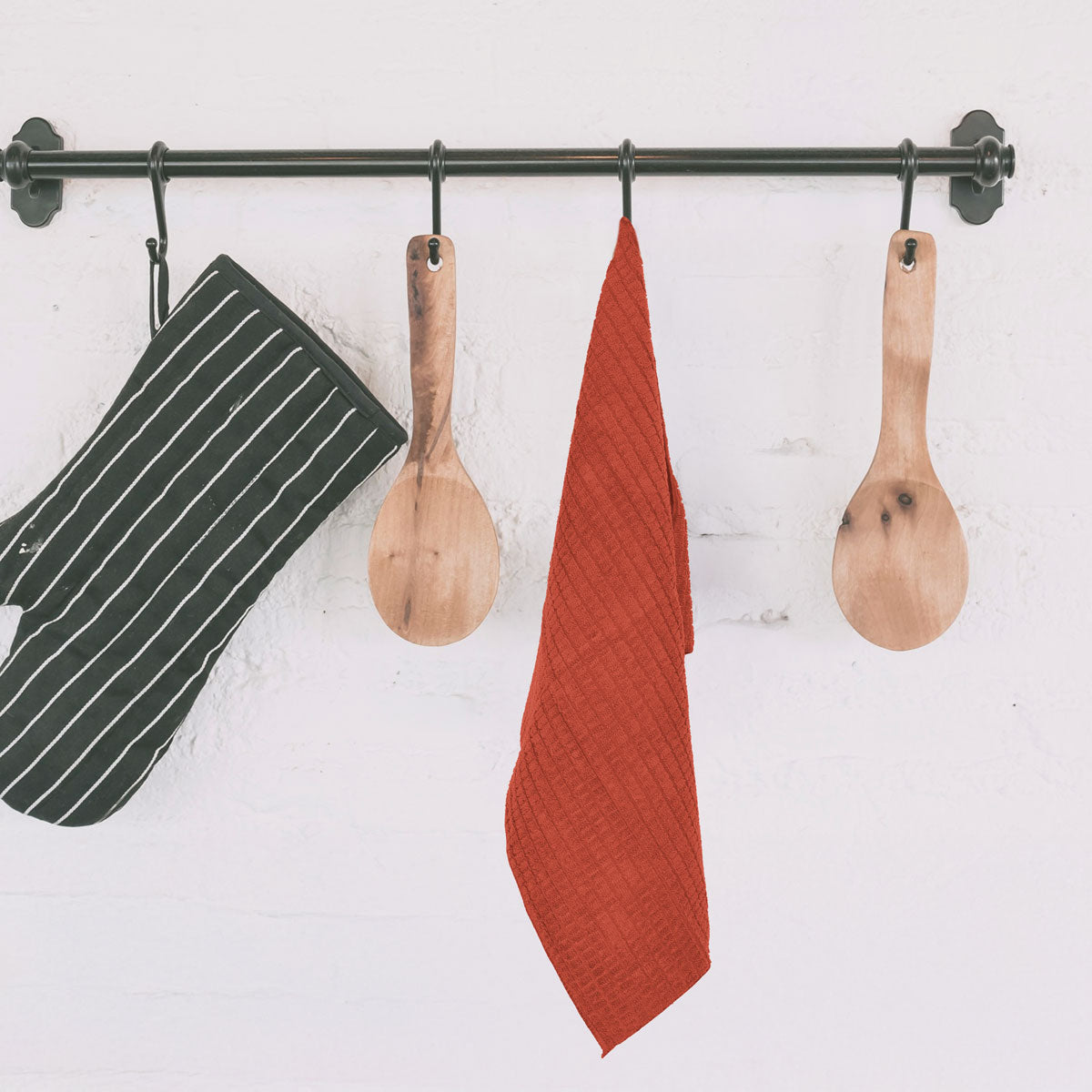 Trapo para Cocina, Color Ladrillo, 40x60 cm