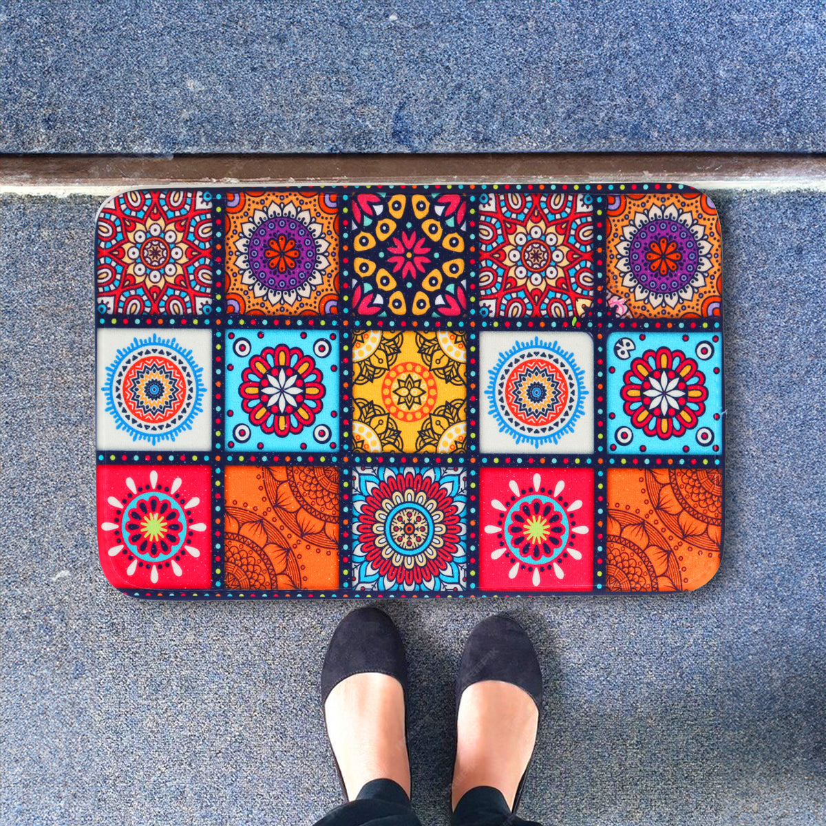 Tapete Diseño Mandalas, 35x55 cm