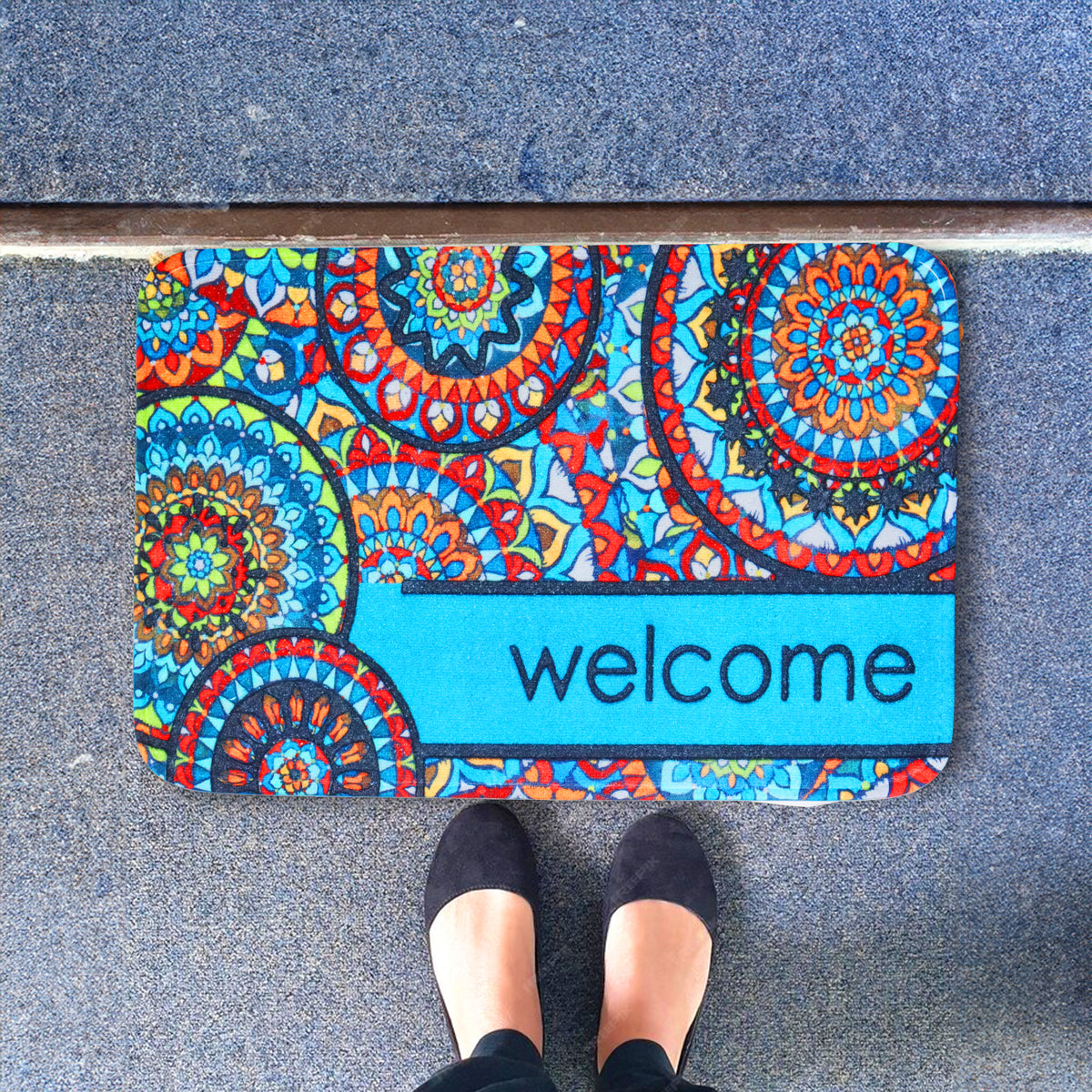 Tapete Mándalas "welcome", 35x55 cm