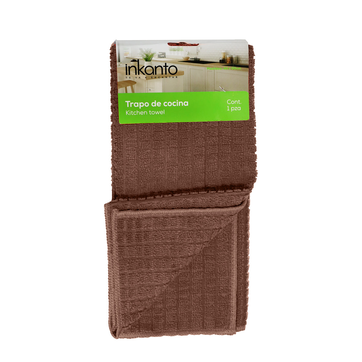Trapo de Cocina, Color Chocolate, 60x40 cm