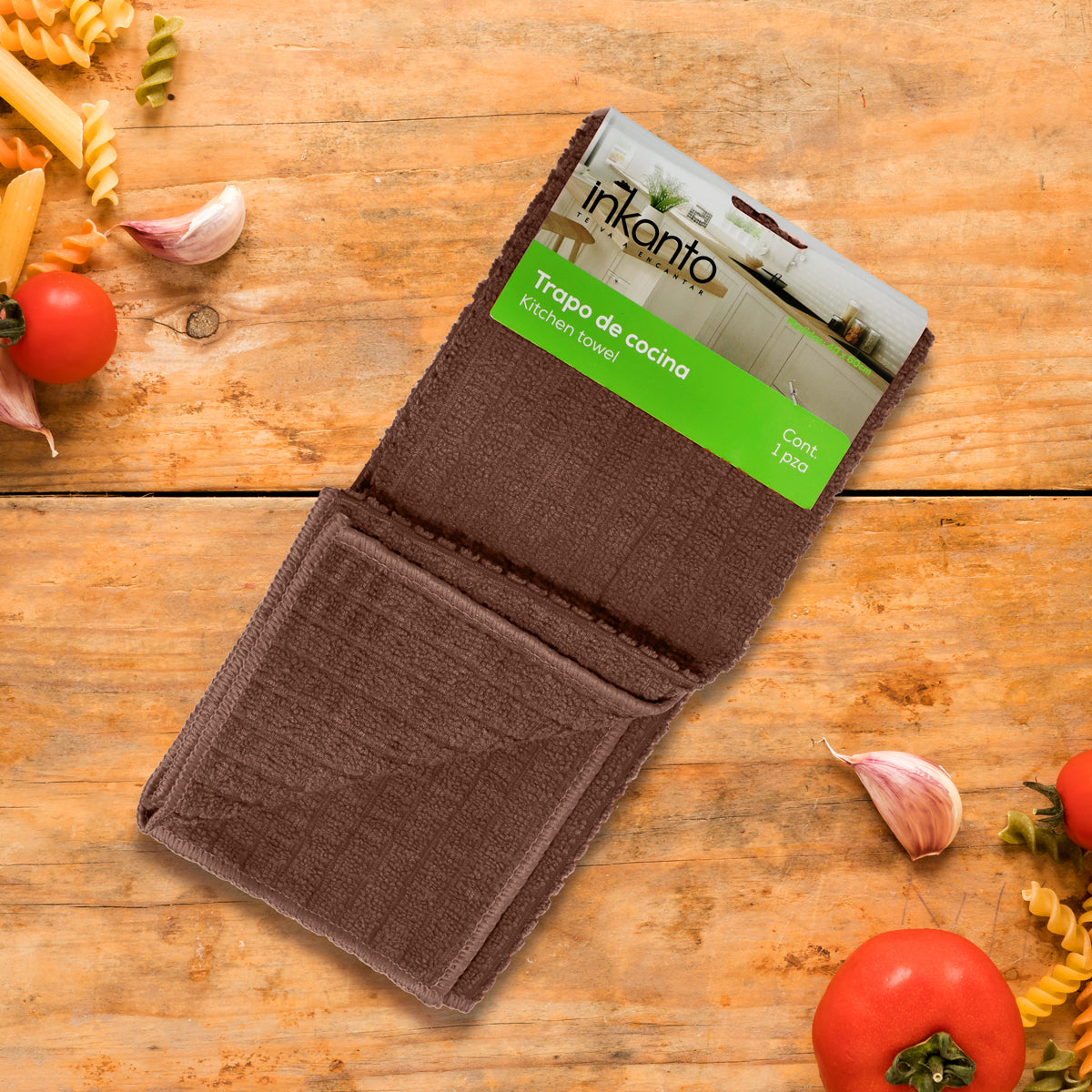 Trapo de Cocina, Color Chocolate, 60x40 cm