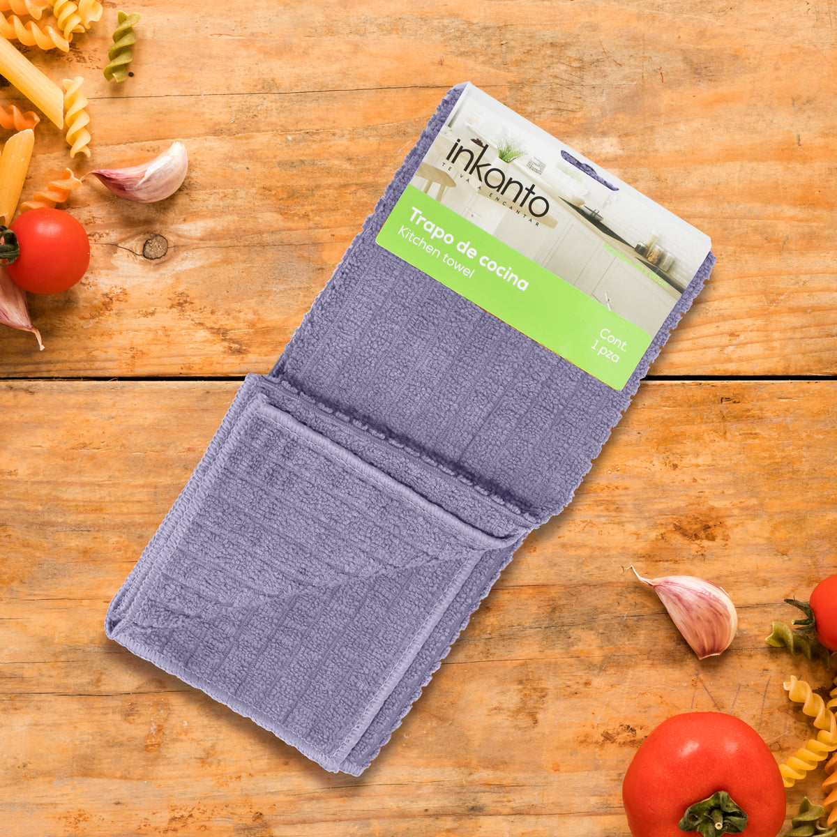 Trapo de Cocina, Color Lila, 60x40 cm