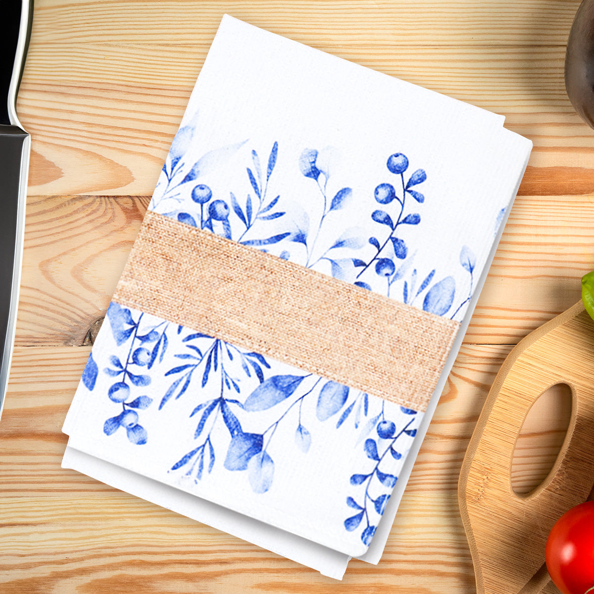 Trapo con Diseño Floral para Cocina, 40x65cm