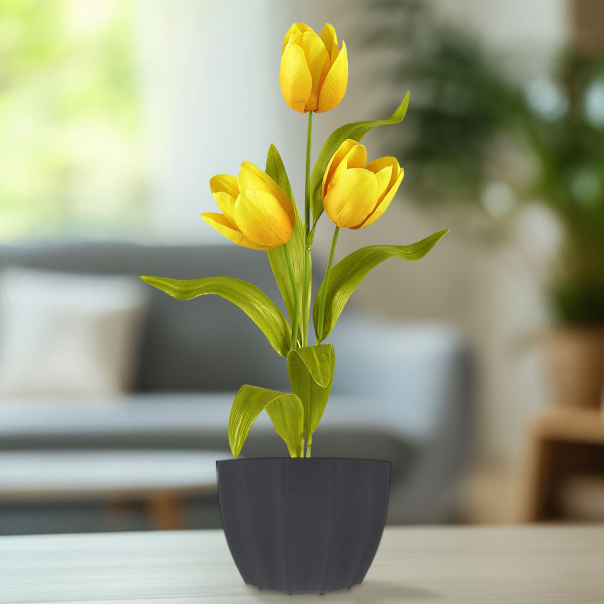 Maceta de Plástico color Negro, 14x10cm