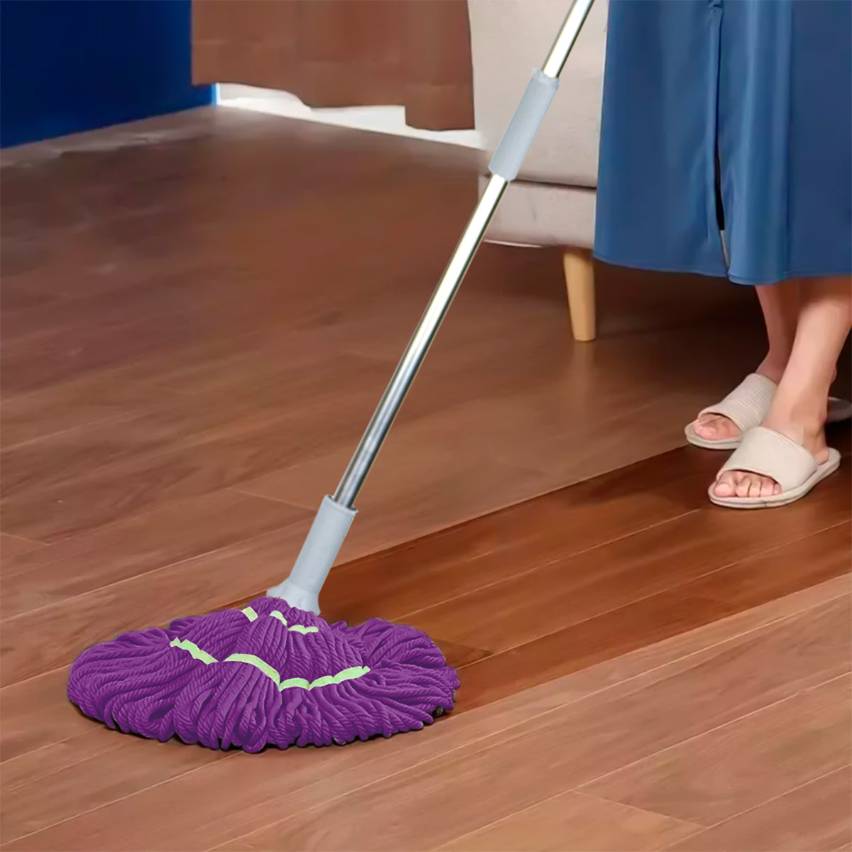 Trapeador Autoescurrido, Color Morado