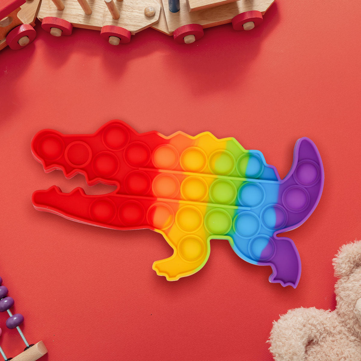 Juguete de Cocodrilo Pop It para Aliviar el Estrés