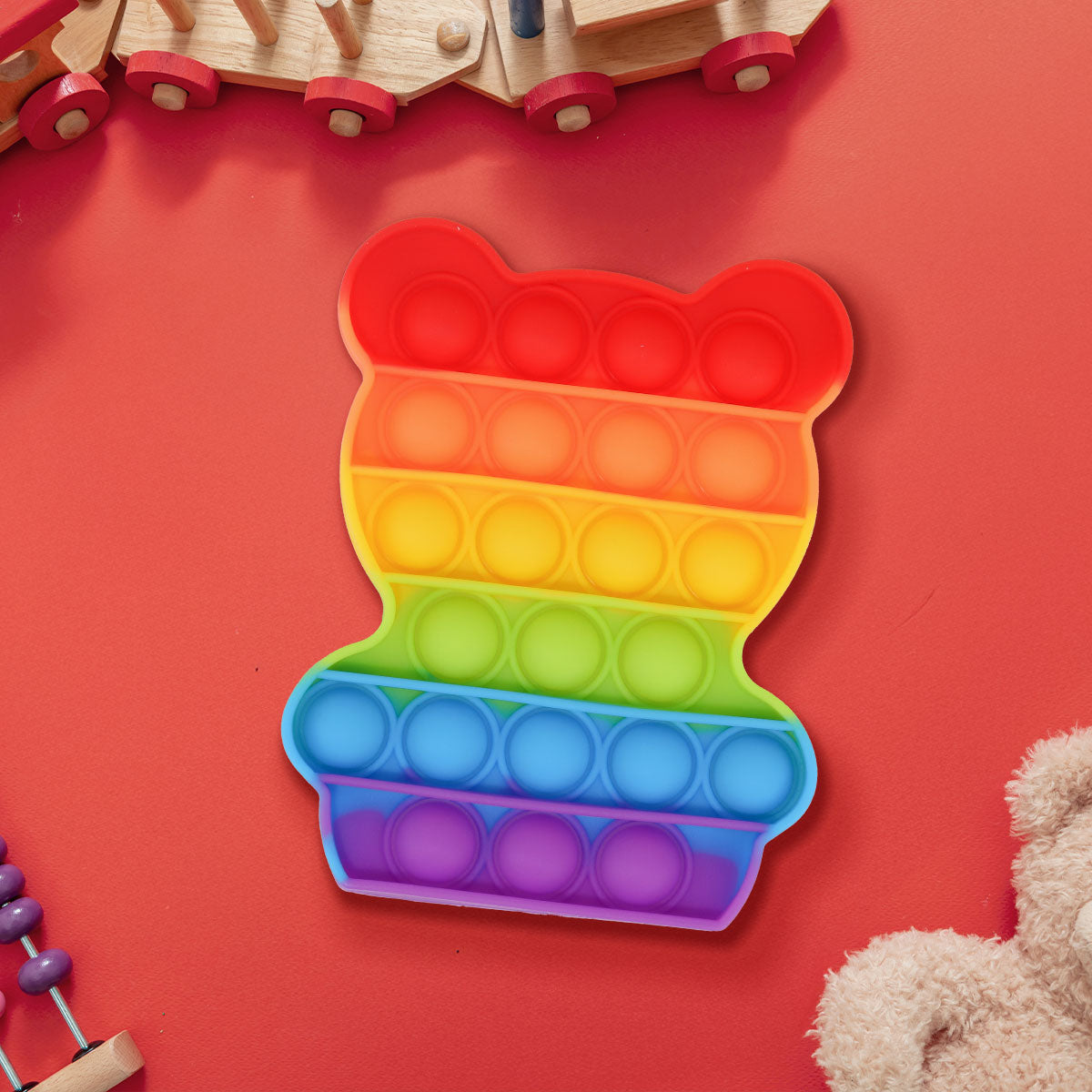 Juguete de Oso Pop It para Aliviar el Estrés
