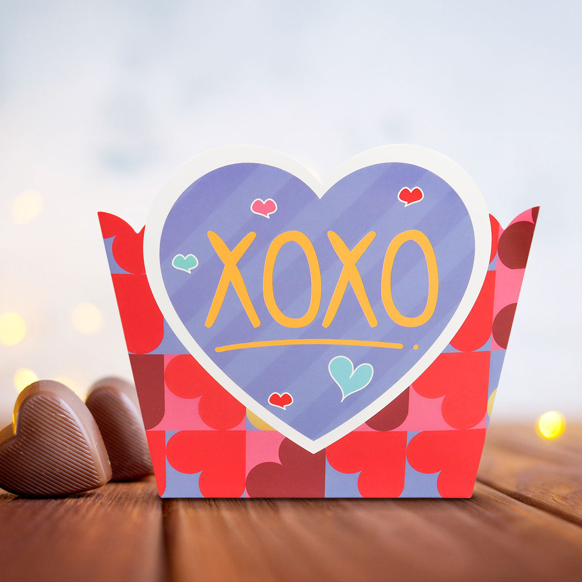 Caja para Regalo Armable "XOXO", 2 pza.